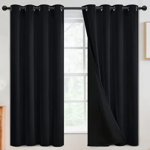 Vista 59 de SimpleHome - Cortinas opacas 100% para recámara, cortinas de ventana con ojales beige, con aislamiento térmico, cortinas de oscurecimiento