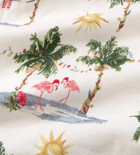 Vista 6 de Burts Bees Baby Pijama de algodón orgánico para vacaciones a juego para bebés