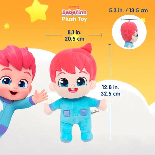 Vista 4 de Pinkfong Bebefinn Juguete de Peluche - 12" (30cm) Muñeco de Peluche Peluche Suave y Tierno para Niños Pequeños Juguete Bebefinn Perfecto