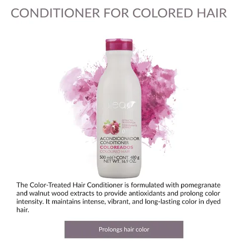 Vista 2 de ALEA - Acondicionador de cabello de color - Acondicionador para cabello de color - 16.9 fl oz - con extracto de granada y madera de nogal - Prolonga