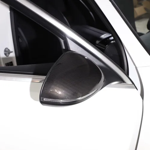 Vista 6 de TINKI - Cubierta para espejo retrovisor de puerta lateral izquierda y derecha compatible con Mercedes-Benz W206 Clase C 2022 2023, para Fibra