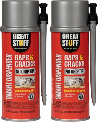 Vista 8 de Great Stuff 99108824 Dispensador Inteligente para Huecos y Grietas, Crema, 12 Onzas