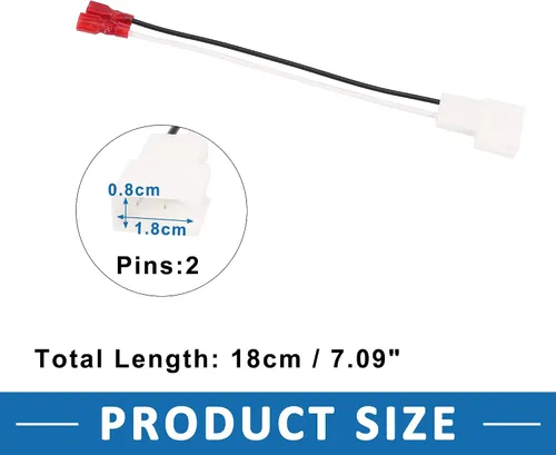 Vista 3 de Adaptador de cable de altavoz de coche 72-8104 arnés de conector para Toyota Corolla 1993-2015 plástico blanco (juego de 4)