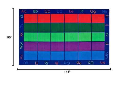 Vista 2 de Carpets for Kids 8612 Colorful Places - Alfombra rectangular para aula, 7 pies 6 pulgadas x 12 pies, multicolor