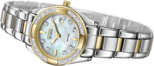 Vista 3 de CITIZEN EW1824-57D - Diamantes Eco-Drive para mujer (1.024 in), acero inoxidable