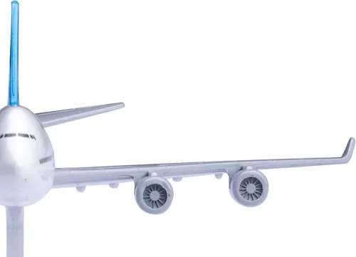 Vista 2 de Modelo a escala 1:400 avión fundido a troquel Boeing 747 de Indonesian Airlines para regalo
