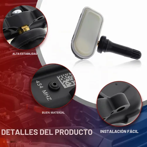 Vista 4 de AUTOKAY Sensor de presión de neumáticos (TPMS) 434MHz 68239720AA 68157568AA para Dodge Ram 1500 2500 3500 68249197AA 2014-2017