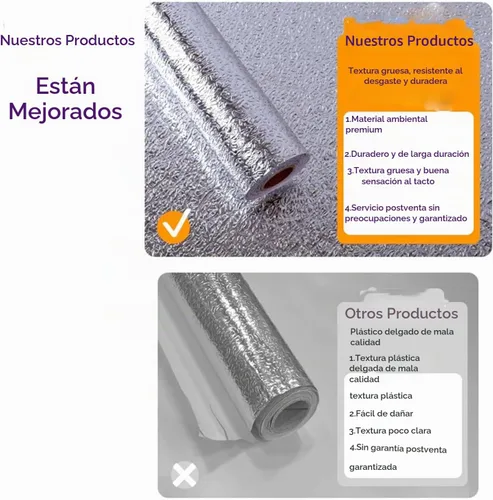 Vista 6 de Papel de contacto autoadhesivo de papel de aluminio a prueba