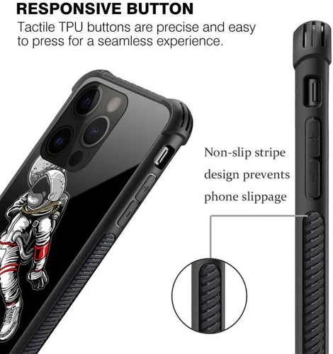 Vista 4 de ZHEGAILIAN Funda para iPhone 15 Pro Max, protección de grado militar, esquinas a prueba de golpes, funda antiarañazos para iPhone 15 Pro Max