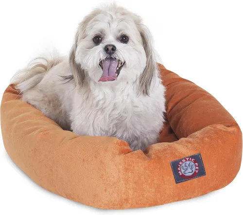 Vista 34 de Majestic Pet Villa - Cama para perros de espuma viscoelástica triturada de 32 pulgadas para perros de tamaño mediano, 32 x 23 x 7 pulgadas, cama