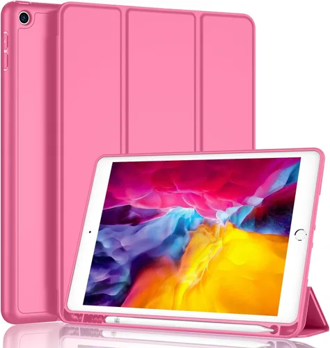 Vista 14 de iMieet - Funda para iPad de 9ª generación 2021/iPad de 8ª generación 2020 de 10.2 pulgadas con soporte para lápices, funda para iPad de 7ª