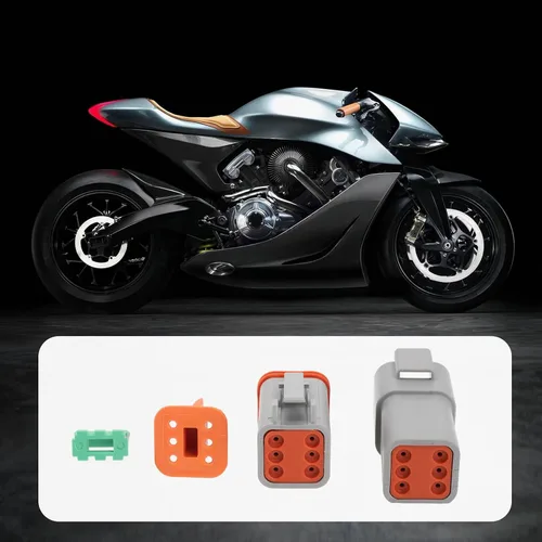 Vista 3 de ECSiNG Kit de conector eléctrico impermeable de 6 pines DT04-6P DT06-6S compatible con Deutsch compatible con enchufe sellado automotriz de la serie