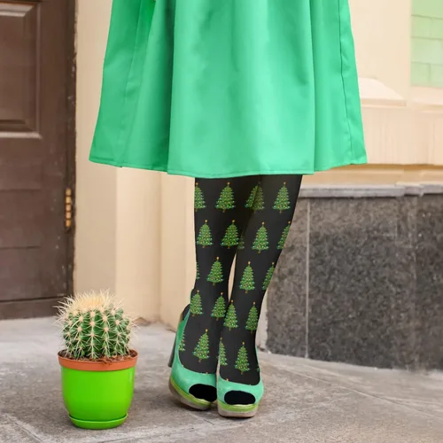 Vista 5 de devor Fashion Boot Socks Cotton Women Socks Dress Sock Fashionable christmas tree Socks