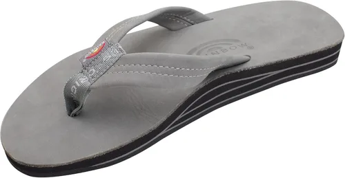Vista 16 de Rainbow Sandals - Sandalias de cuero para hombre, doble capa con soporte de arco Buckskin
