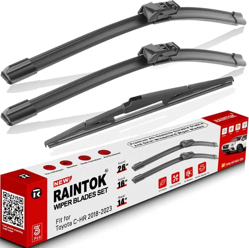 Vista 23 de Juego de limpiaparabrisas de repuesto para Toyota FJ Cruiser 2007-2014, calidad original de fábrica, para mi automóvil, 16, 14, 14, 10 pulgadas