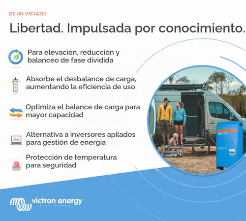 Vista 2 de Victron Energy Autotransformador 120/240V AC y 32 amperios