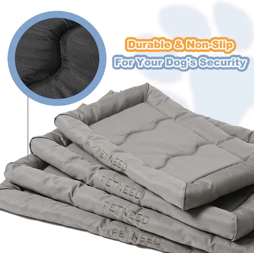 Vista 4 de Camas para perros resistentes al agua para cajas de metal, uso en interiores y exteriores, para perros de hasta 30 libras, tela Oxford 900D