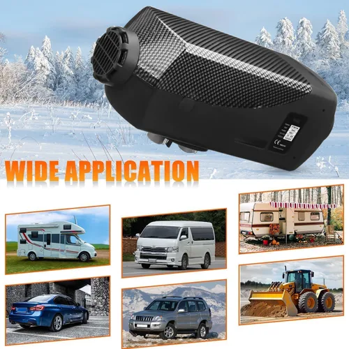 Vista 6 de Calentador de aire diésel de 5 KW, calentador de estacionamiento diésel de 12 V 5000 W con monitor LCD, control remoto del termostato