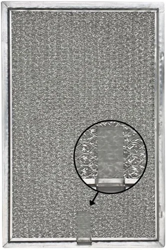Vista 3 de Filtro de aluminio para campana extractora - 6-3/8" X 9-9/16" X 3/32", paquete de 2
