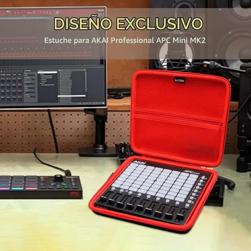 Vista 5 de LTGEM - Funda compatible con AKAI Professional APC Mini MK2 / MPD218 / MIDImix USB MIDI Pad Controller (solo funda)