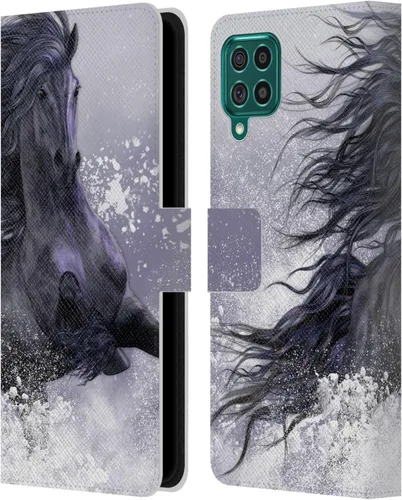 Vista 59 de Head Case Designs Officially Licensed Laurie Prindle A Morgan Christmas Western Stallion Leather Wallet Case Compatible with Samsung Galaxy A07 4G