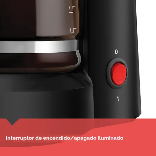 Vista 2 de BLACK+DECKER Cafetera de 5 tazas, DCM600B, color negro