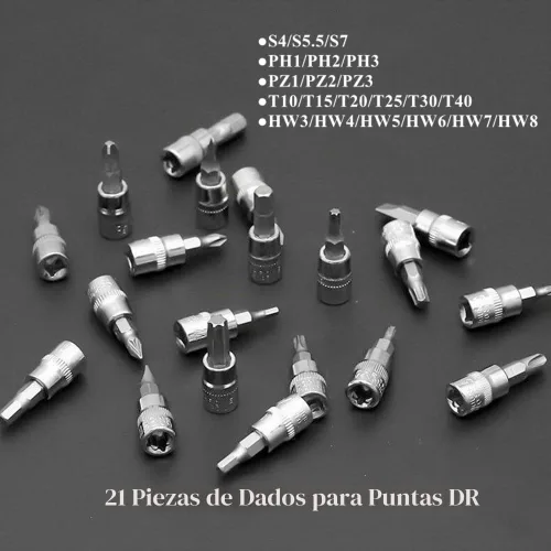 Vista 2 de FLZOSPER Juego de 46 piezas de 1/4 de pulgada y 45 dientes con llave de trinquete reversible, kit de herramientas para reparación automática y hogar