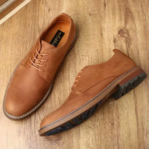 Vista 6 de Zapatos de vestir Oxford casuales con cordones para hombre