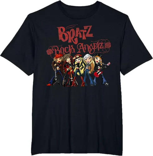 Vista 26 de Bratz Camiseta Rock Angelz Group Shot Negro