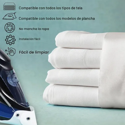 Vista 7 de Zapata de hierro para planchas eléctricas, protector de ropa al planchar, evita quemaduras, pegado, accesorio de placa de suela de fácil