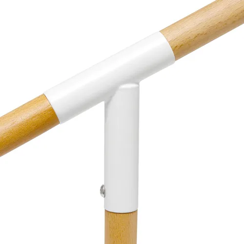 Vista 7 de Simple Designs LD1059-WHT Lámpara de escritorio pivote de madera, blanco mate