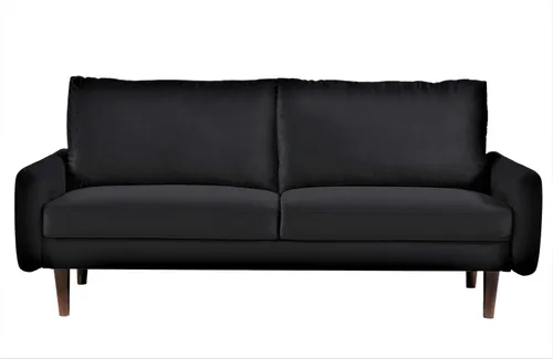 Vista 5 de Container Furniture Direct Kent - Sofá de terciopelo para salas de estar modernas y espacios compactos, cómodo sofá de 3 plazas, muebles de estudio
