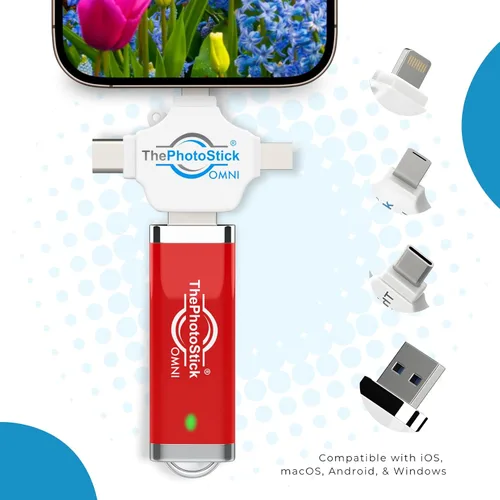 Vista 9 de ThePhotoStick® Omni 512GB - Copia de seguridad y transferencia segura de fotos y videos Organización de archivos digitales Conexión USB