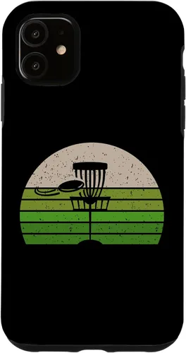 Vista 5 de Funda deportiva para iPhone 15 con disco vintage para golf, discgolf, Frolf, disco volador