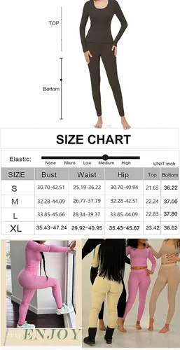 Vista 2 de vyolu Conjunto deportivo acanalado casual de 2 piezas para mujer, manga corta, cuello redondo y leggings elásticos de cintura media
