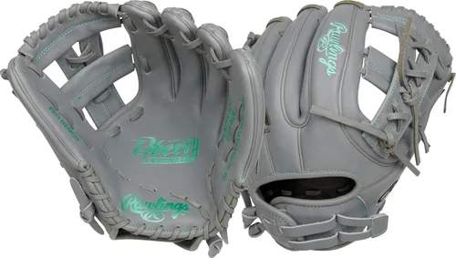 Vista 7 de Liberty Advanced Fastpitch Softball Glove Multiple Styles Speedshell blanco/blanco Tela de una pieza con cordones