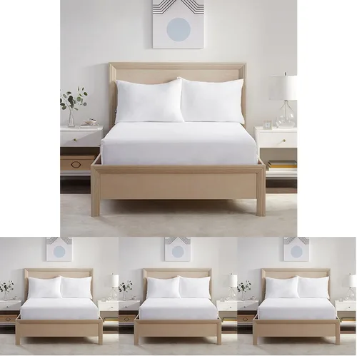 Vista 9 de Serta Power Chill - Funda de colchón impermeable, suave y transpirable, protector de colchón refrescante, bolsillo profundo elástico de 15 pulgadas