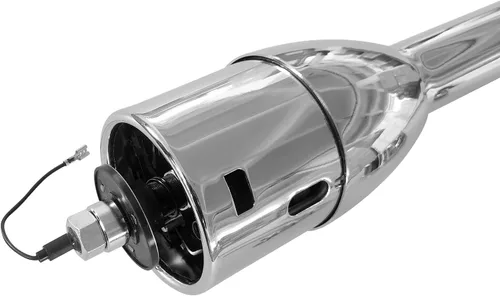 Vista 4 de Columna de Dirección Manual de Inclinación Cromada de 28'' con Adaptador de Rueda Sin Llave Hot Rod GM