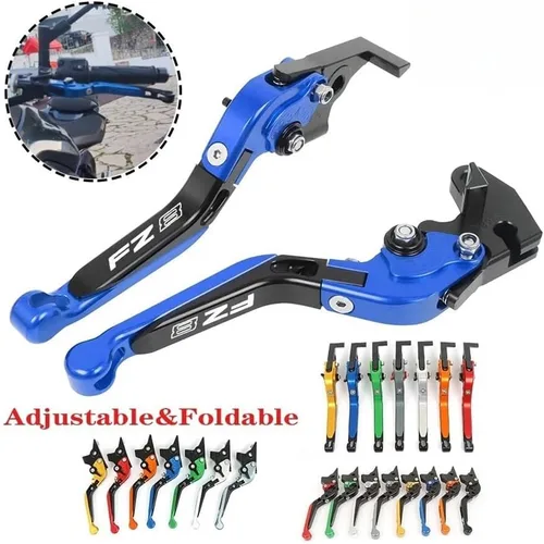 Vista 2 de Motorcycle Clutch Lever for FZ8 FZ-8 2011 2012 2013 2014 2015 2016-2020 Motorcycle Adjustable Folding Extendable Brake Clutch Levers Handle