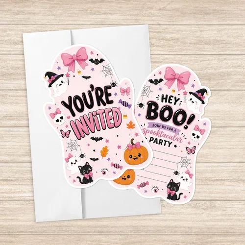 Vista 23 de AEHIE 20 juegos de invitaciones de bautizo con forma de fiesta de bautizo para baby shower, con sobres, tarjetas de invitaciones con cruz dorada