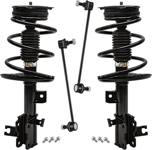 Vista 63 de Detroit Axle - Kit de 4 piezas RWD Puntales Delanteros Barras Estabilizadoras para Ford F-150 2021 2022 2023 2024, 2 Puntales con Resorte Helicoidal