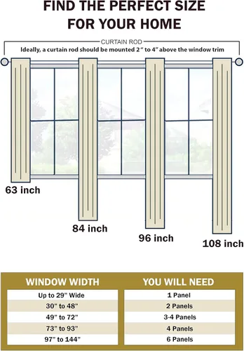 Vista 5 de Superior Cortinas opacas, aisladas, cortinas con bloqueo solar para dormitorio, sólidas, texturizadas, ventana de sala de estar, tejido térmico