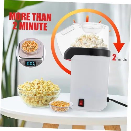 Vista 9 de Ciieeo 1 juego automático de palomitas de maíz para el hogar, máquina de palomitas de maíz para uso doméstico, para reuniones familiares y fiestas