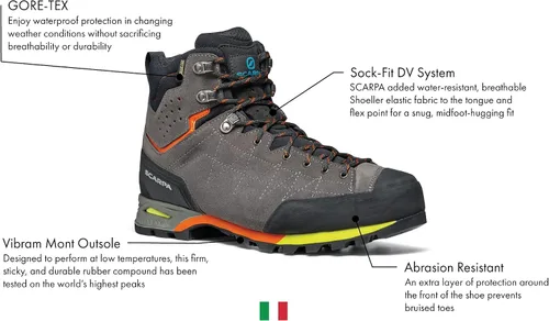 Vista 2 de SCARPA Zodiac Plus GTX - Botas impermeables Gore-Tex para mochileros y senderismo