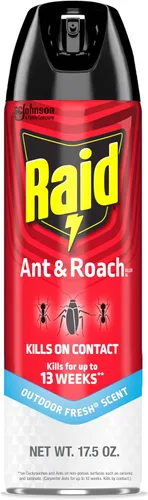 Vista 13 de Raid Ant & Roach Killer Spray para insectos enumerados, sigue matando durante semanas, aroma a limón, 17.5 onzas