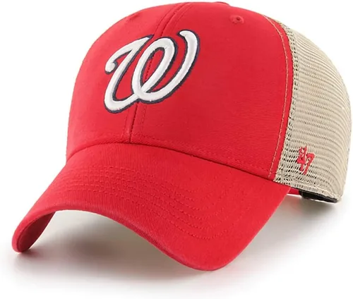 Vista 24 de 47 MLB Trawler Team Color Mesh Trucker Clean Up Gorra Ajustable, Talla Única para Adultos Boston Red Sox