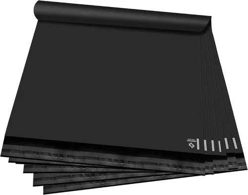 Vista 3 de Sobres de Correo de Polietileno 12x15.5 Bolsas de Envío Autoadhesivas Impermeables (Negro), 50 Piezas Bolsas de envío para ropa y bolsas de correo