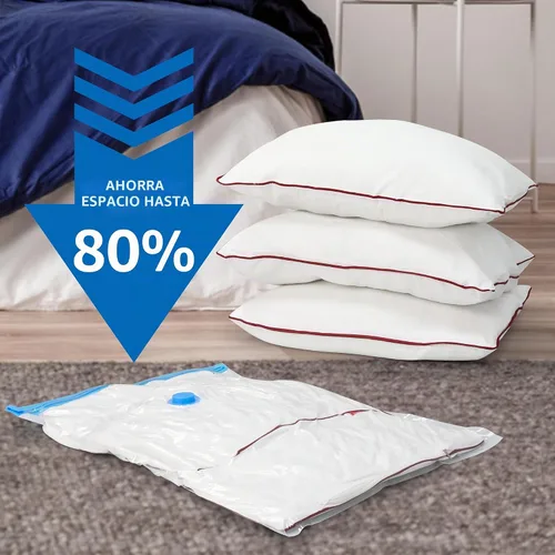Vista 5 de 12 bolsas de almacenamiento de compresión jumbo, bolsas de almacenamiento al vacío, bolsas ahorradoras de espacio para edredones, mantas, ropa