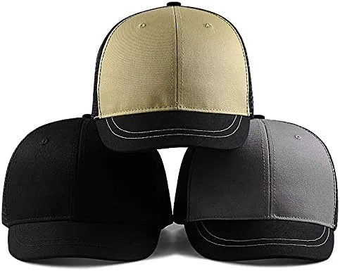 Vista 7 de FASHIXD Gorra de béisbol de malla de talla grande, transpirable, de ala corta, para verano, para camionero, para correr