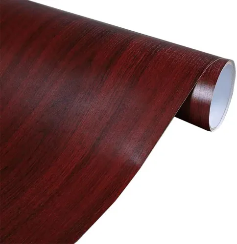Vista 4 de TAOGIFT Papel de contacto de vinilo autoadhesivo de madera de caoba para armarios de cocina, estantes, cajón, encimera, mesa, escritorio, muebles